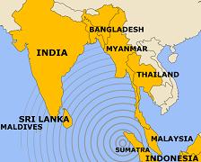 tsunami pictures and map